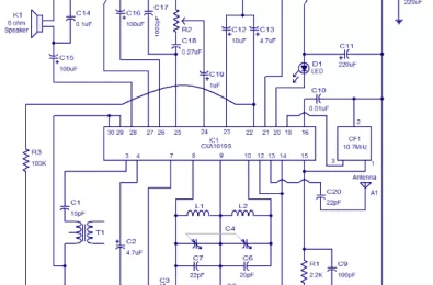 Mạch thu sóng FM sử dụng CXA1019